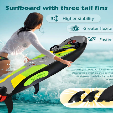 Electric surfboard green