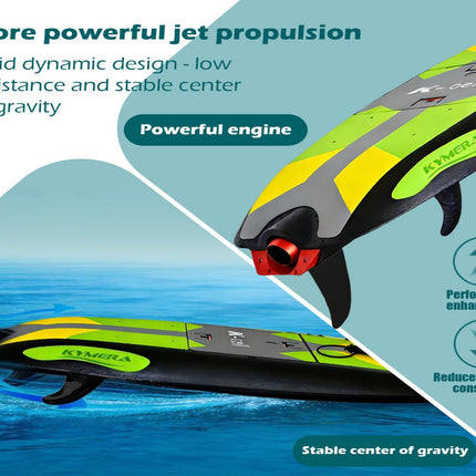 Electric surfboard green