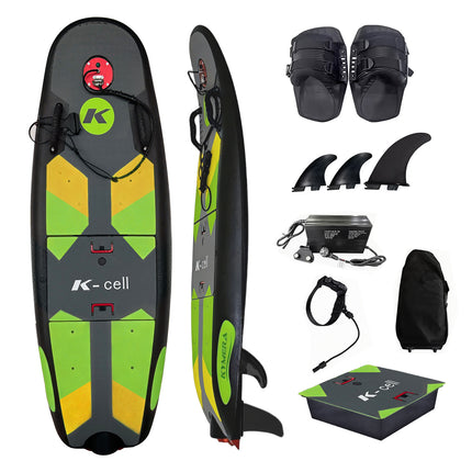 Electric surfboard green