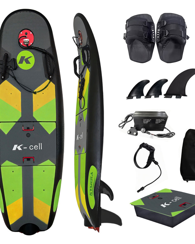 Electric surfboard green